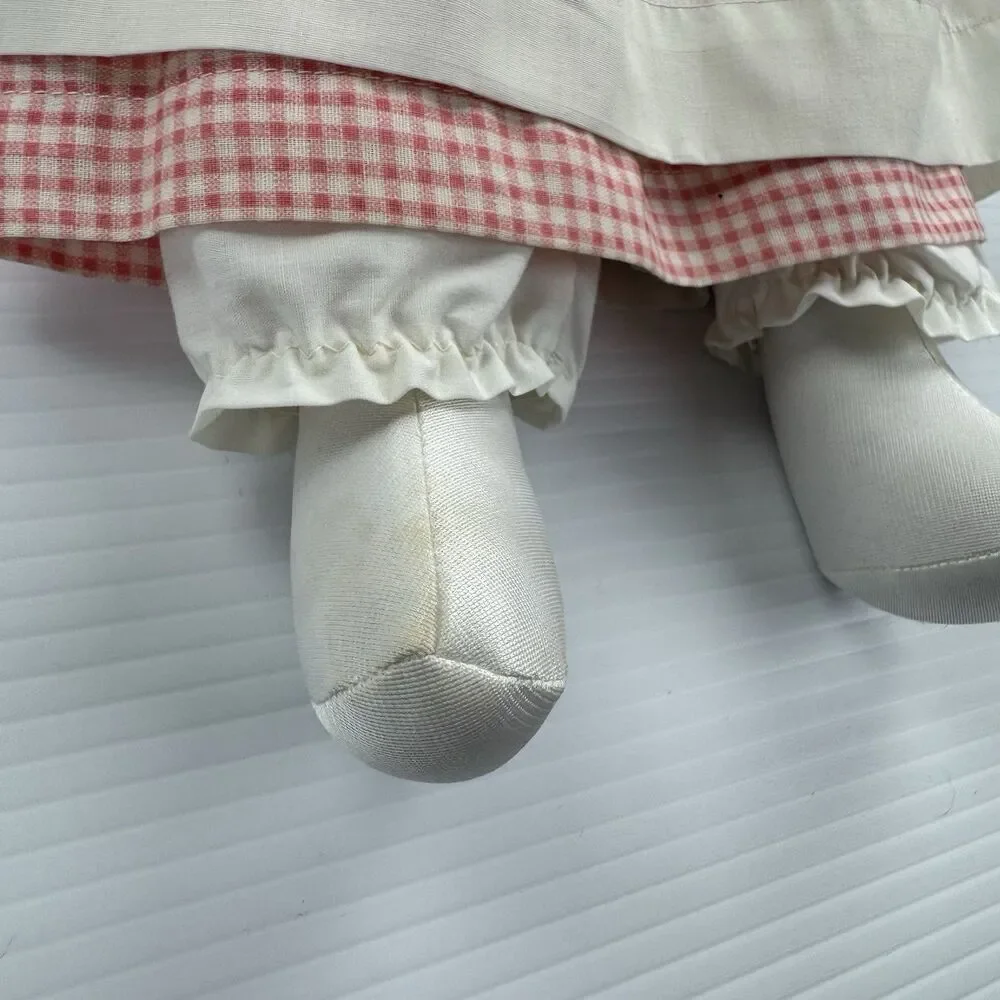 Vintage Prairie Rag Doll Cottagecore Farmhouse Decor Homemade Folk Art